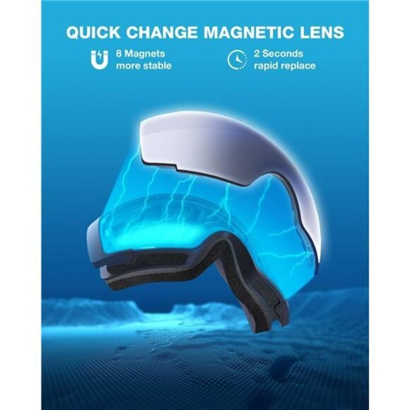 Magnetic Ski Goggles for Men Women Snowboard Adult main image 4